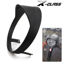 Motorcycle ABS Headlight Cover Black Lamp Guard Blocking Edge Front Light Protective Cover for VESPA GTS 250 300 2018 2019