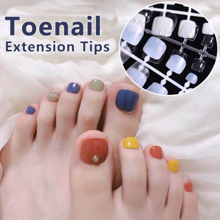 500pcs Toenail Extension Tips Fake Artificial Toe Nail Tips Thin Seamless Tips Lazada