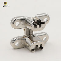 1/5Pcs Concealed Invisible Cross Hinge for Cabinet Cupboard Door Wooden Box