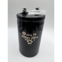 capacitor 4700uf 250vdc หัวน๊อต ขนาด สูง10.3กว้าง5.9 cm. gi