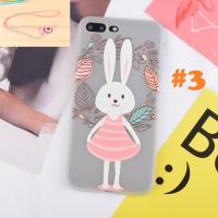 Case iPhone 6, 6S ลายกระต่าย สายคล้องคอ ลาย 3