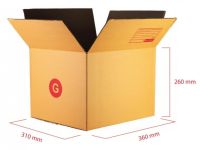 กล่องไปรษณีย์ เบอร์ G+มีพิมพ์ กล่องพัสดุ กล่องไปรษณีย์ กล่องไปรษณีย์ฝาชน ราคาโรงงาน(20 ใบ)
