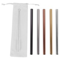 Reusable Drinking Straws-Wide Boba Straws Straws Smoothie Bubble Tea Milkshakes Straws with Cleaning Brush,Carry Bag