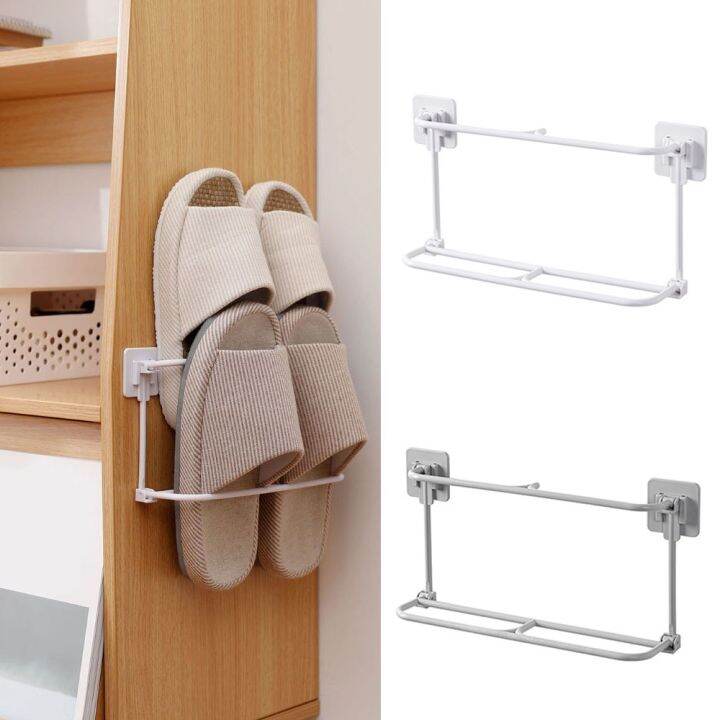 cc-shoes-hanger-slippers-drain-storage-rack-shelf-shoe-hanging-holder-organizer-wall-mounted