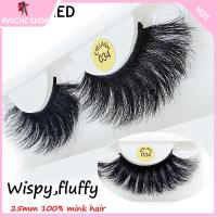 RVGCHC SHOP SKONHED 1 Pair 25MM Lashes ความงาม กากบาด เครื่องมือแต่งหน้าตา ปุยปุย ขนตาปลอม หนายาว ขนมิงค์ 3 มิติ 100% ต่อขนตา