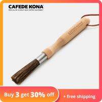 [HOT] CAFEDE KONA wooden handle cleaning brush bristles Coffee grinder cleaning brush Desktop brush cafe bar household coffee brush