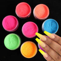 ผงอะคริลิกเรืองแสง Iridescence Crystal Dip Powder Carving Pigment Nail Stylist Professional Charm อุปกรณ์ตกแต่ง-Souyine