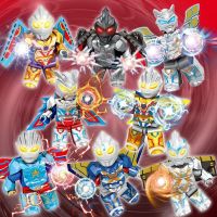 Compatible with Lego building blocks Ultraman Aberdeen armor assembled toy Orb robot deformation mech Tiga armor