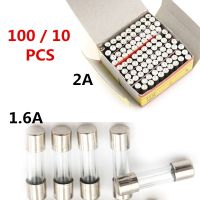 10pcs Or 100pcs/box 5x20mm Glass Fuse Not Assortable Kit 250V 2A / 1.6A Quick Shot Fast Blow Glass Tube Fuses