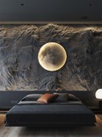 Moon Decoration Wall Lamp For Bedroom Living Room Home Modern Design Style Lamp Sofa Background Interior LED Night Light Fixture