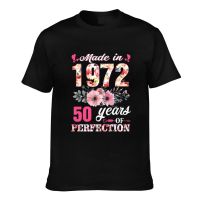 New Design Made In 1972 50 Years Of Perfection Novelty Graphics Printed Tshirts