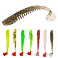 Luya Soft Bait Fishing Tackle Fishing Tools 8cm2.5g Simulation Fake Bait Two-color Fishing Gear Software Fake Bait Night FishingLures Baits