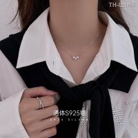 ? ornaments jewelry เครื่องประดับอัญมณี Jinmeiao S925 สร้อยคอเงินคุณภาพสูง Light Luxury Niche Clavicle Chain อเนกประสงค์ Simple สร้อยคอของขวัญเครื่องประดับ