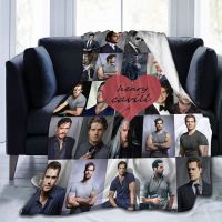 [Flannel Decoration Gift Blanket] Henry-Cavill W Flannel Blankets Halloween Gift