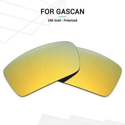 SNARK Anti-Scratch POLARIZED Sunglasses Replacement Lenses For Oakley Gascan OO9014  24K Gold Mirror