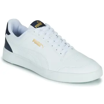 puma slip ons white men