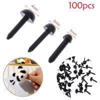 100Pcs 2mm/3mm/4mm Puppet Plastic Pin Safety Eyes