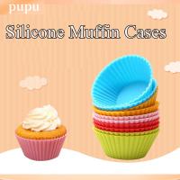 PUPU อุปกรณ์ปาร์ตี้ ไลเนอร์ เครื่องมือทำขนม บ้านและสวน แม่พิมพ์อบ เคสมัฟฟิน ถ้วยเค้กซิลิโคน คัพเค้ก