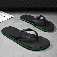 Summer Hot Style Mens Flip Flops Casual Beach Slippers Male Outdoor Thick Bottom Home Indoor Wear-resistant Comfortable Trend House Slippers