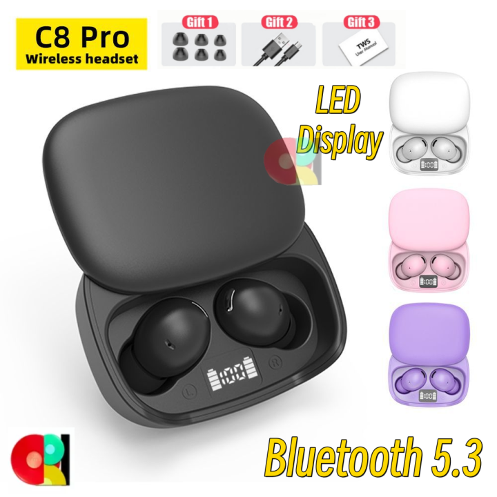 ORI TWS C8 Pro Headset Bluetooth LED Display In-Ear Earphone Bluetooth ...