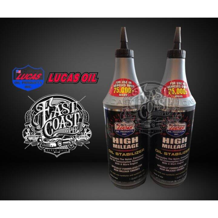 LUCAS High Mileage Oil Stabilizer 1 Quart (946mL) Lazada PH