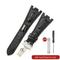 First Layer Cowhide Watch Strap For AP Aibi 15703 26471 26474 Royal Oak Offshore Series 28Mm Watch Accessories For Men Watchband