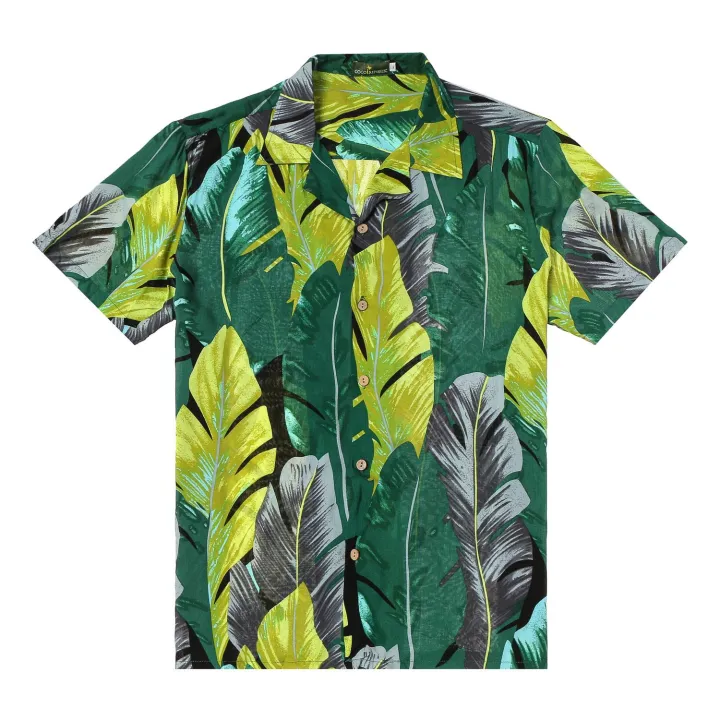 Coco Republic Men’s Banana Leaves Short Sleeve Open-Collar Shirt in ...