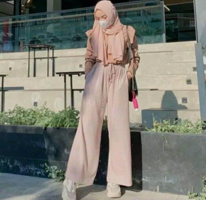 Kulot Crinkle Wanita Kulot Bahan Crinkle Airflow Kancing Depan Kulot Wanita Ootd Korean