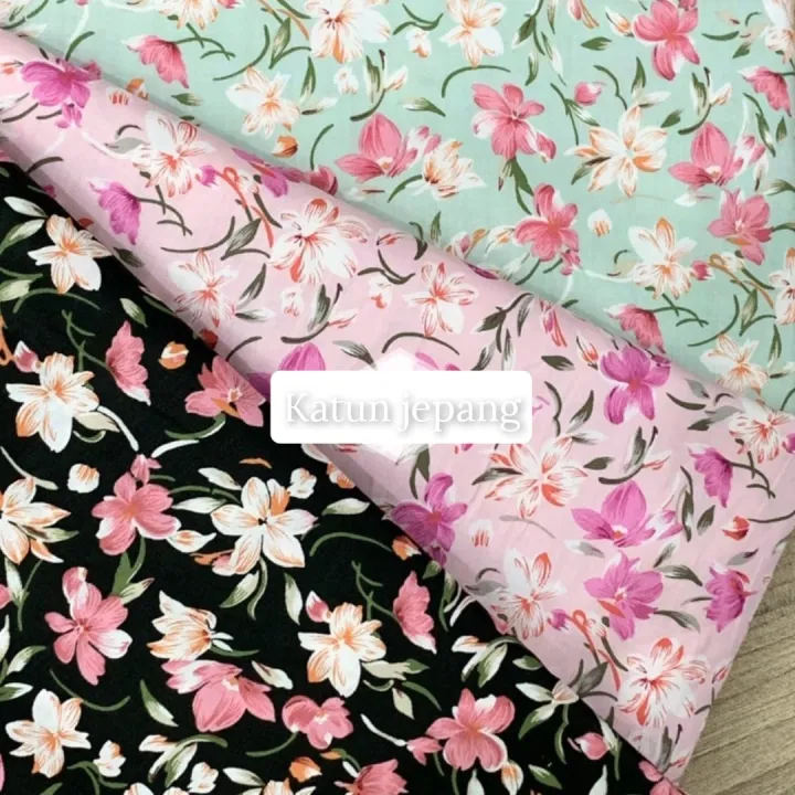 KAIN KATUN JEPANG MOTIF ORIGINAL/BAHAN KATUN JEPANG MOTIF ORIGINAL ...