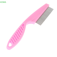 ?【Lowest price】HOMA 1pcs PET สแตนเลสแต่งตัวหวีผมแปรง Sheding หมัดเหา Trimmer