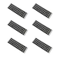 6X White Letters French Azerty Keyboard Sticker Cover Black for Laptop PC