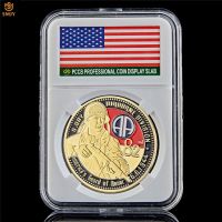 1944 Normandy Omaha Sword Beach Second WW II Europe 82nd Airborne Division Military Gold Challenge Commemorative Coin Collection