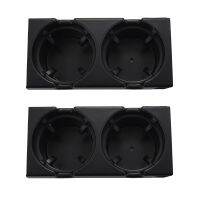 2X Car Center Console Water Cup Holder Bottle Holder Coin Tray For Bmw 3 Series E46 318I 320I 98-06 51168217953 Black