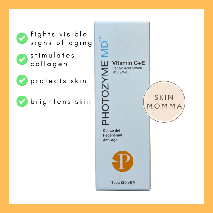 Vitamin C, E, Ferulic acid serum with DNA Photozyme MD 30ml Lazada PH
