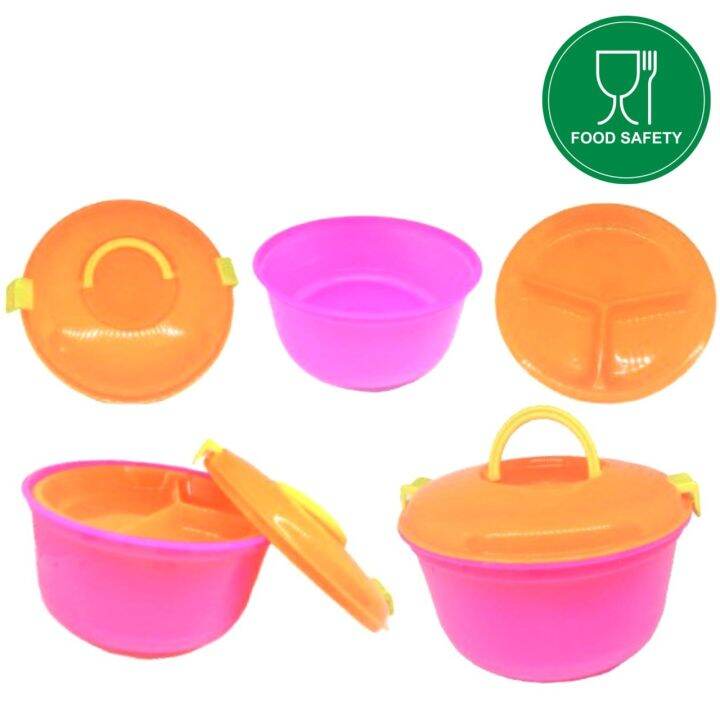 Rantang Plastik Set Susun Mini Lunch Box Plastik Kotak Makan Catering Tempat Penyimpanan Makanan