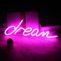 Wanxing Dream Neon Signs LED Wall Hanging USB Powered Night Neon Lighting For Room Home Decor Aesthetic Shop Birthday Xmas Gift