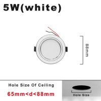 【❖New Hot❖】 si39629592258115 220V โคมไฟ Led ทรงกลมโคมไฟ5W 9W 12W 15W 18W สีขาว/ไฟ Led แสงสีขาวอุ่นสปอตไลต์หลอดไฟ Led สำหรับห้องนอนห้องครัวห้องรับประทานอาหาร