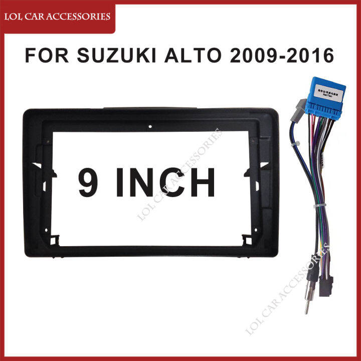 9นิ้วสำหรับ-suzuki-alto-2009-2016รถวิทยุ2-din-หัวหน้าหน่วยป้าย-android-สเตอริโอ-mp5-gps-เครื่องเล่นแผงปลอกกรอบติดตั้งปก