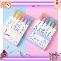 Vience Marker - Sugar Series ปากกาไฮไลท์ ปากกาเน้นข้อความ สีพาสเทล ปากกาเน้นคำ แพ้ค 6 ด้าม