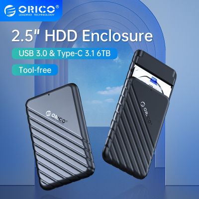 ORICO HDD Enclosure USB3.0 MicroB USB3.0 2.5" External Storage HDD Case SATA 5Gbps HDD SSD Hard Drive Enclosure Support UASP for PC Laptop
