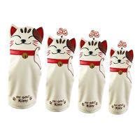 LazaraLife 4X Golf Club headcover ที่สวยงาม Golf Cat Golf DRIVER fairway wood headcover