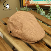 Sun hat summer coarse linen duck tongue hat outdoor sun hat beret retro forward hat Beach Hat Both Baseball cap men and women