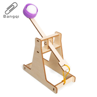 Bangqi ไม้จำลองแบบ DIY ชุดโมเดลรถของเล่นสำหรับเด็กการทดลองทางวิทยาศาสตร์ของเล่นประดิษฐ์ทางกายภาพขนาดเล็กสำหรับเด็ก