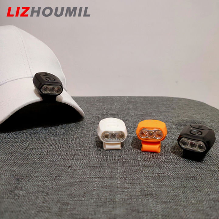 lizhoumil-ไฟกิ๊บติดหมวกแบบพกพา3led-45lm-หมุนได้90องศาโมเดิร์นเรียบง่ายตะเกียงสำหรับแคมปิ้งเดินป่าตกปลาตอนกลางคืน