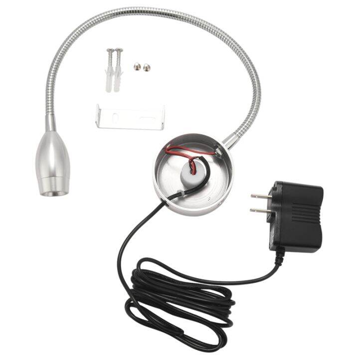 Dimmable Reading Lamp, Bed Lights with Plug Wired for Bedroom Bedside