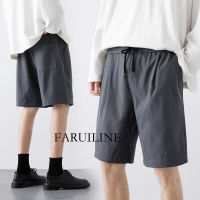 FARUILINE STORE MEN130 กางเกงขาสั้นผู้ชาย กางเกงแฟชั่นผช ลุคสตรีท สไตล์เกาหลี