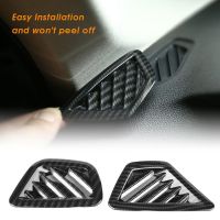 【hot】 2pcs Car Carbon Dashboard Air Condition Vent Outlet Cover Trim Frame for 5 G30 2017-2018 Accessories