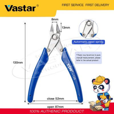 Vastar 5 "Precision คีมปากเฉียง Multifunctional คีมตัดสำหรับสายเคเบิลตัดความแข็งสูงซ่อมอิเล็กทรอนิกส์อุปกรณ์ทำมือ