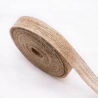 ริบบอน Jute Burlap วินเทจธรรมชาติขนาด5หลา6/10/15/20/25/30/38มม. วัสดุกระเป๋า DIY สำหรับงานแต่งงานงานฝีมือตกแต่งของขวัญ