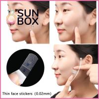 SUN BOX 40pcs/box ทนทาน ความงาม Tira เทปวี ใบหน้าบาง patche เครื่องมือยก สติกเกอร์ยกกระชับใบหน้า มองไม่เห็น